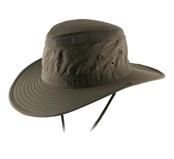 Chapeau de Pluie Lynda Noir en Coton Huilé