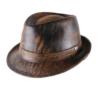 Chapeau trilby cuir Marlie 