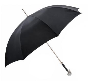Parapluie homme luxe Tête de Mort Swarovski