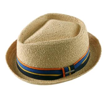 Porkpie Stetson Cantalo Diamond Raffia