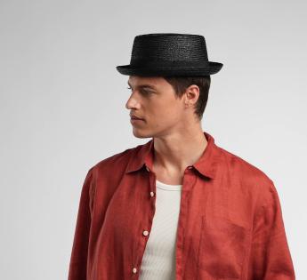 Chapeau porkpie paille fine Fino Porkpie Straw