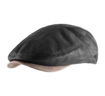 Casquette béret imitation cuir Dooker