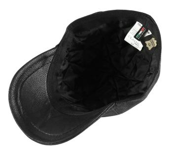 Casquette baseball cuir noir - MODISSIMA - chh34