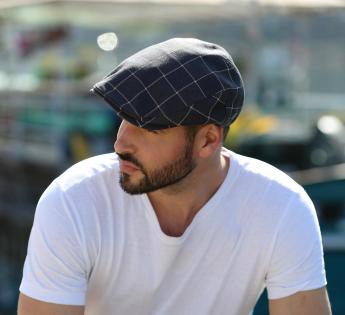 casquette à carreaux Candler