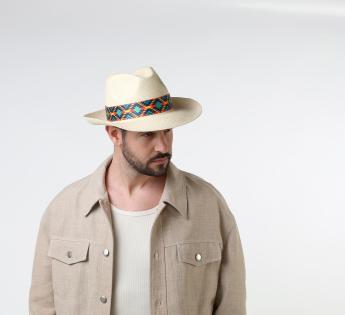 Chapeau de plage Homme ou Femme Paille Lin Pliable