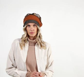 Bonnet Casquette rouge en Angora, Beret femme laine Classe livré 48h!