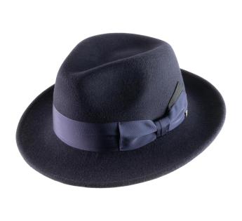 Chapeau Fedora Sol Paille Raphia Bleu- Barts Reference : 10224