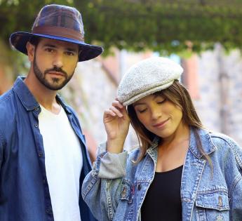 Casquette plate beige Romando