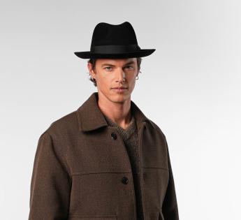 Casquette Plate en Laine à Carreaux - Bleu - Homme - 18.90