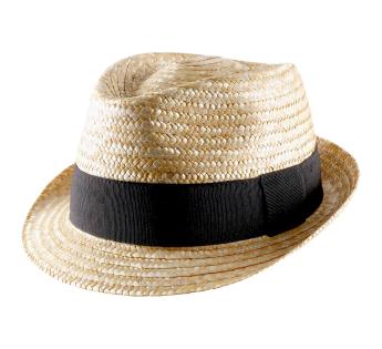 Chapeau Fedora en paille ceinturée de Rome Accessoires Chapeaux et casquettes Chapeaux de soleil et visières Chapeaux de soleil 